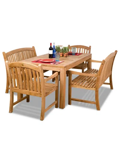 Amazonia Geneve 5pc Patio Dining Set