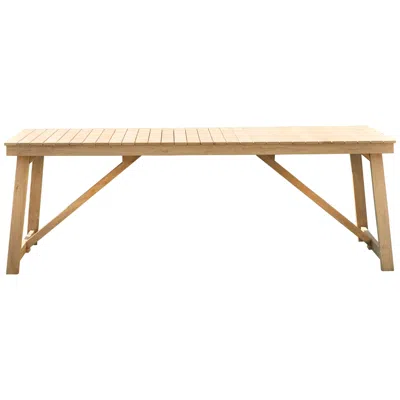 Amazonia Klaire 79" Wide Rectangular Teak Wood Patio Dining Table