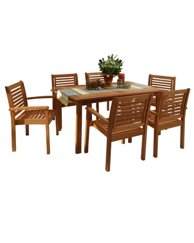 Amazonia Milano 7pc Patio Dining Set