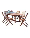 Amazonia Milano 7pc Patio Dining Set