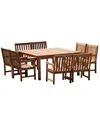 Amazonia Milano 9pc Dining Set