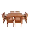 Amazonia Milano 9pc Patio Dining Set