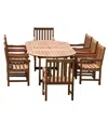 Amazonia Milano 9pc Patio Dining Set