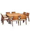 Amazonia Nelson 9pc Patio Dining Set