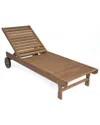 Amazonia Outdoor Patio Wood Lounger