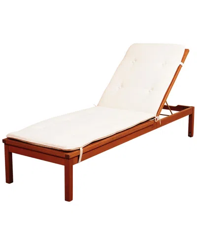 Amazonia Outdoor Patio Wood Lounger