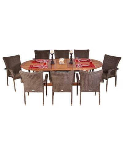 Amazonia Renaissance 9pc Patio Dining Set