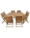 Amazonia Teak Boynton 9pc Dining Set