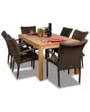 Amazonia Teak Brussels 7pc Dining Set