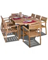 Amazonia Teak Coventry 9pc Dining Set