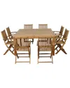 Amazonia Teak Dubai 9pc Dining Set