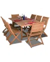 Amazonia Teak Dublin 9pc Dining Set