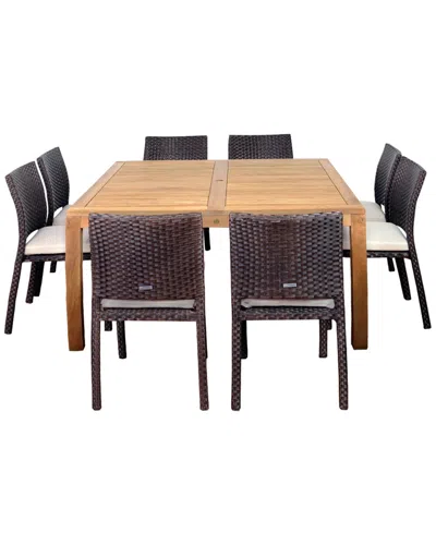Amazonia Teak Georgia 9pc Dining Set