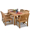 Amazonia Teak Oslo 7pc Dining Set
