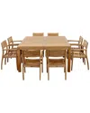 Amazonia Teak Victoria 9pc Dining Set