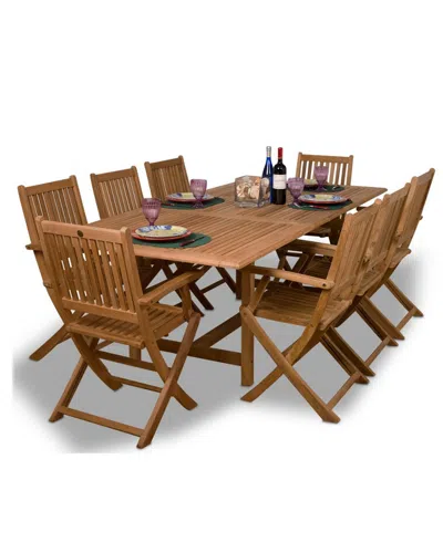 Amazonia Hamburg 9pc Patio Dining Set