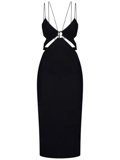 Amazuìn Klea Midi Dress In Nero