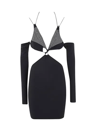 AMAZUÌN AMAZUIN AZHAR CRYSTAL MINI DRESS