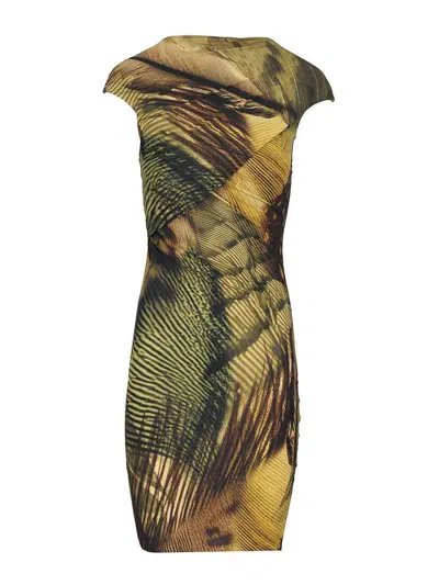 Amazuìn Birgit Mini Dress In Green