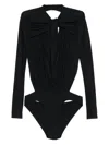 Amazuìn Cut-out Bodysuit In Black