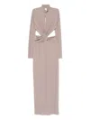 Amazuìn Cut-out Maxi Dress In Neutral