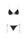 Amazuìn Cut-out Side-tie Bikini In Multi