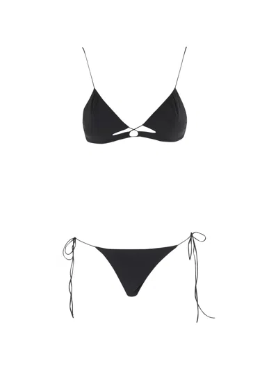 Amazuìn Cut-out Side-tie Bikini In Multi