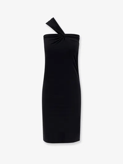 Amazuìn Delia Stretch Fabric Skirt In Black
