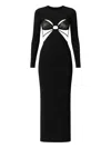 Amazuìn Dhemi Lace Cutout Dress In Black