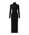 Amazuìn Jenna Roll-neck Open-back Dress In Black