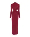Amazuìn Leonie Dress In Burgundy