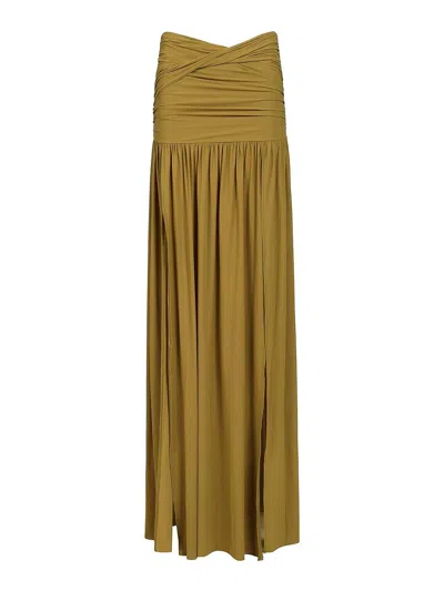 Amazuìn Tayla Draped Maxi Skirt In Multi