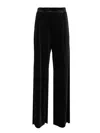 Amazuìn Gal Velvet Trousers Black In Black