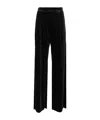 Amazuìn Gal Velvet Trousers Black In Black