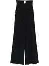 Amazuìn Amazuin Wide-leg Trousers In Stretch Jersey In Black