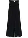 Amazuìn Amazuin Wide-leg Trousers In Stretch Jersey In Black
