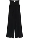 Amazuìn Amazuin Wide-leg Trousers In Stretch Jersey In Black