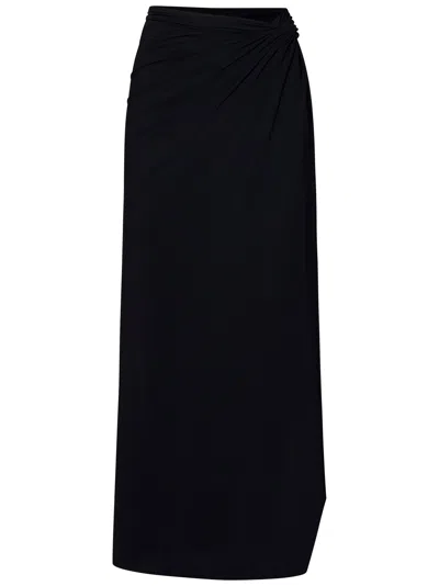 Amazuìn Milla Long Skirt In Black