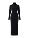 Amazuìn Jenna Roll-neck Open-back Dress In Black