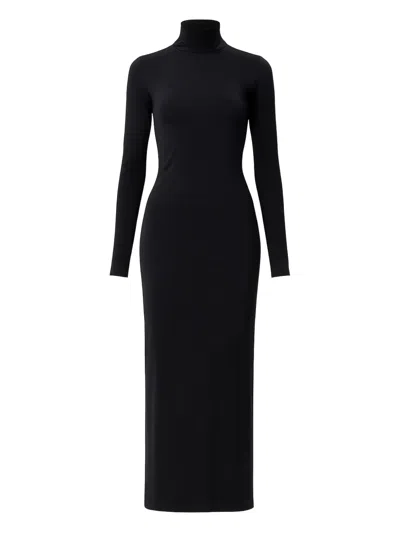 AMAZUÌN JENNA ROLL-NECK OPEN-BACK DRESS