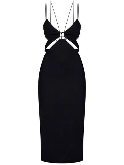 Amazuìn Klea Midi Dress In Black