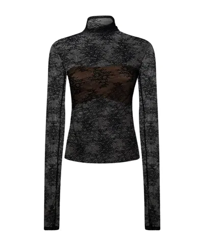 Amazuìn Lace Blouse In Black