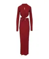Amazuìn Leonie Maxi Dress Dresses Bordeaux In Burgundy