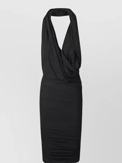 Amazuìn Manon Midi Dress In Black