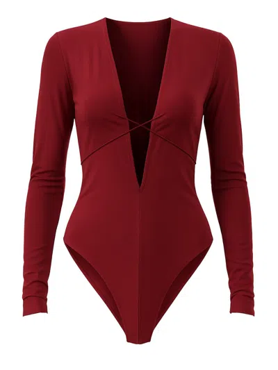Amazuìn Martin Bodysuit In Red