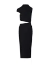 Amazuìn Amazuin Musia Gathered Mdi Dress In Black