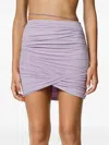 Amazuìn Onah Draped Mini Skirt In Purple