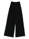 Amazuìn Pleated Elastic-waist Trousers In Black