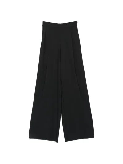 Amazuìn Pleated Palazzo Pants In Black