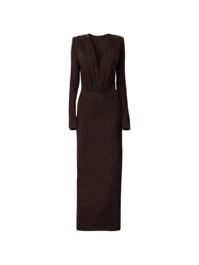 Amazuìn Rasha Cut-out Maxi Dress In Blue